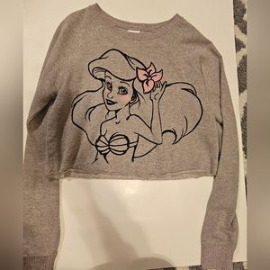 Disney little mermaid crop top sweater